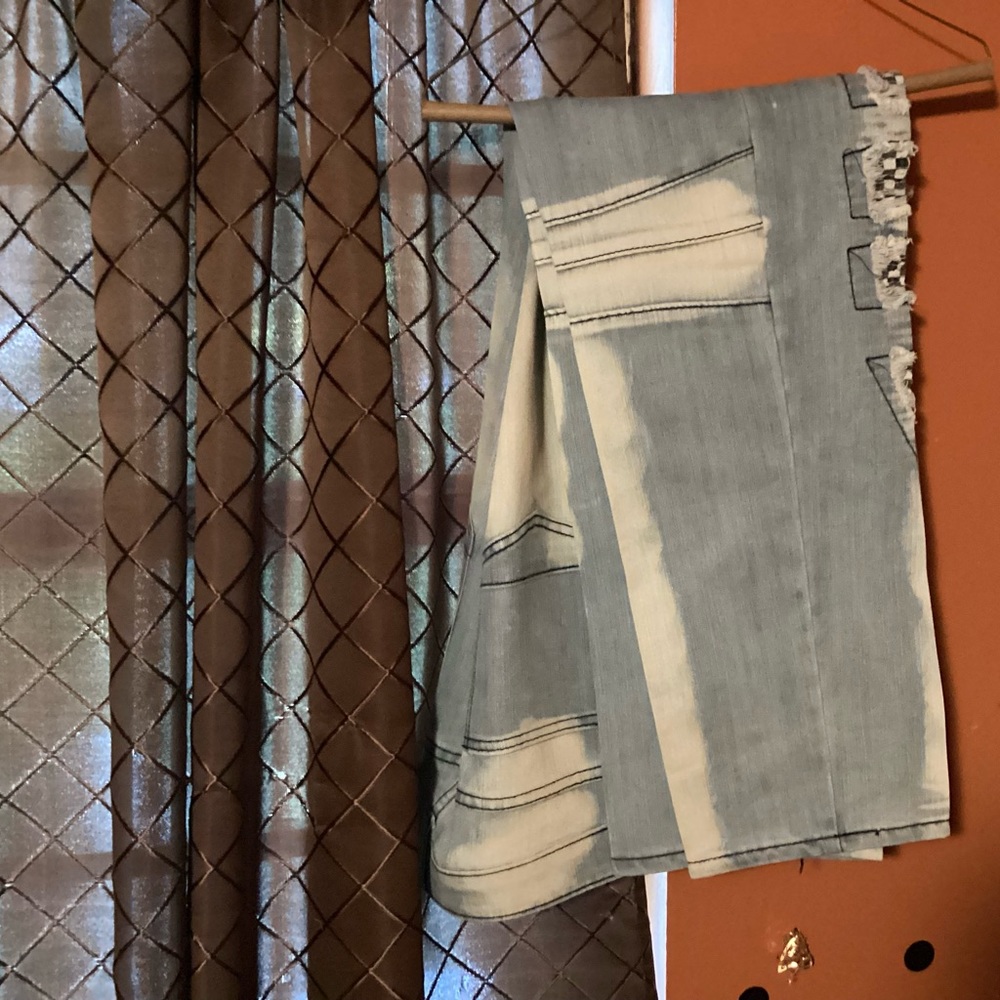 Mens acid wash jeans